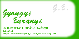 gyongyi buranyi business card